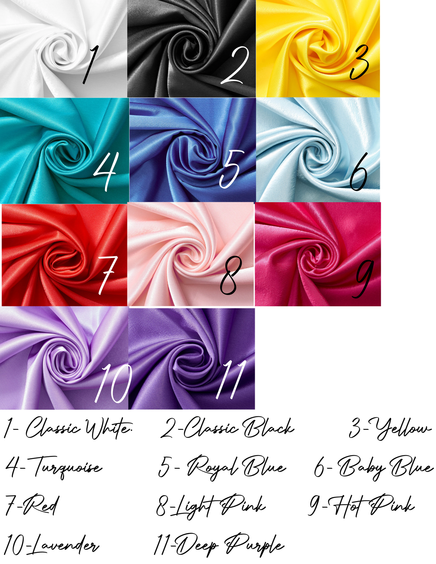 Satin Hair Scrunchies