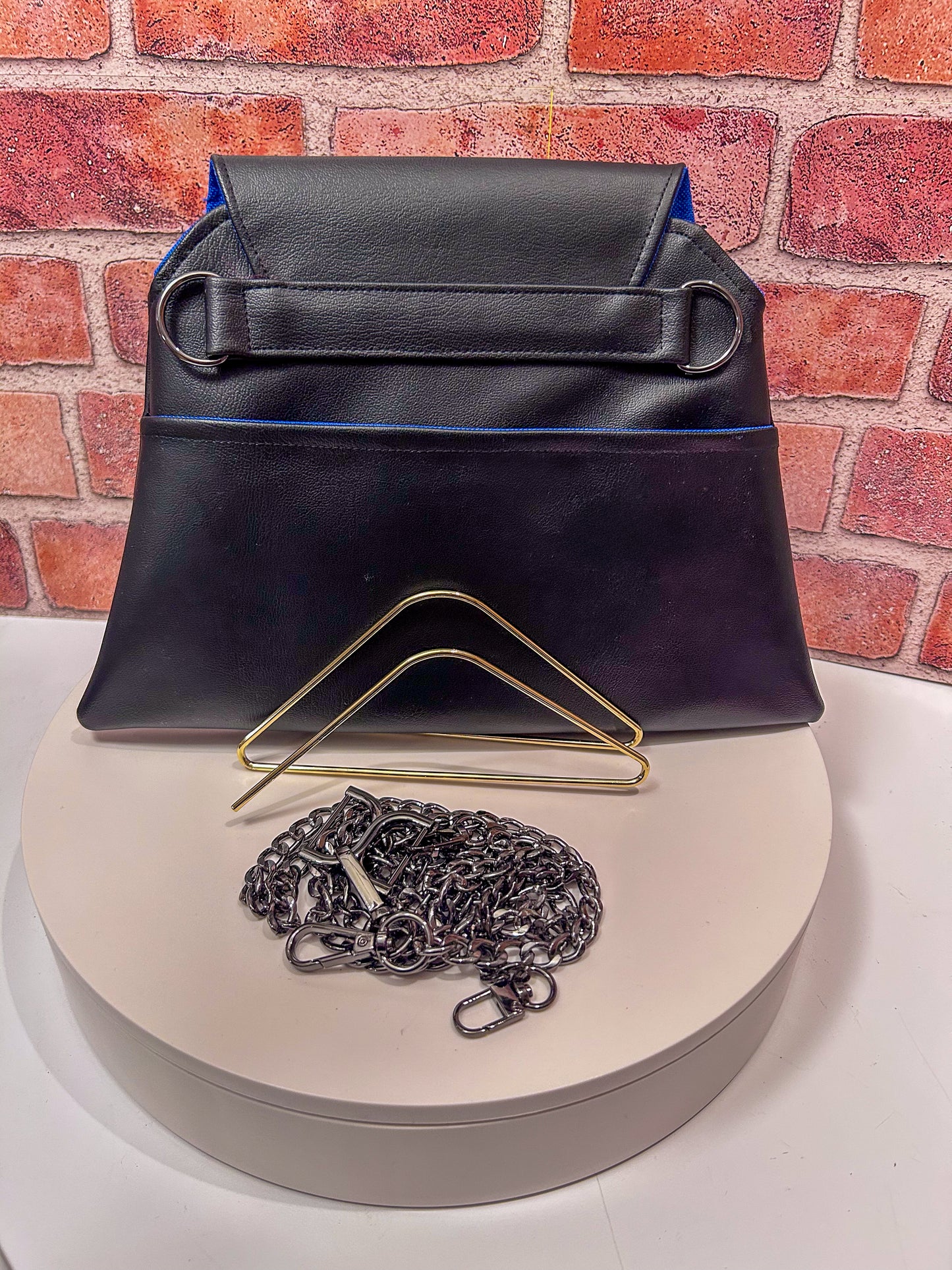 Black and Blue Jenesis Crossbody Bag