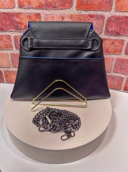 Black and Blue Jenesis Crossbody Bag