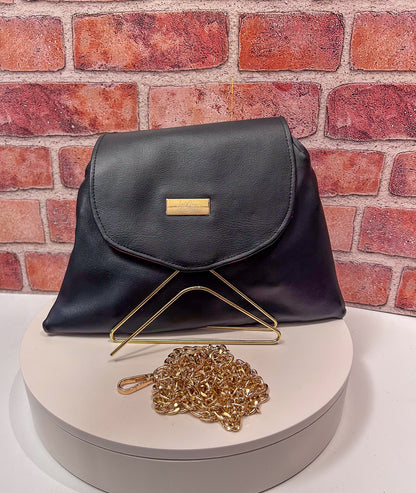 Black and Red Jenesis Crossbody Bag